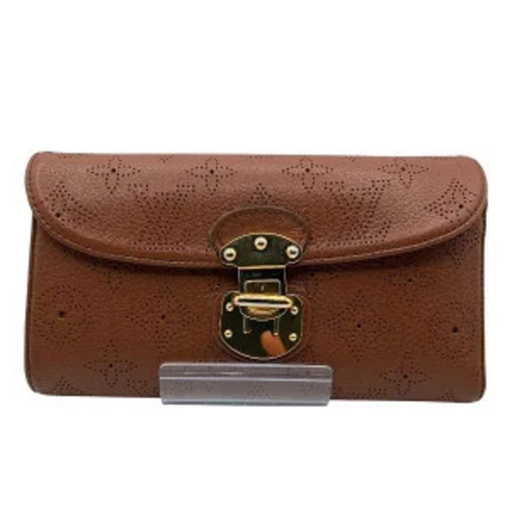Louis Vuitton Monogram Mahina Portefeuille Amelia Long Wallet Tri fold